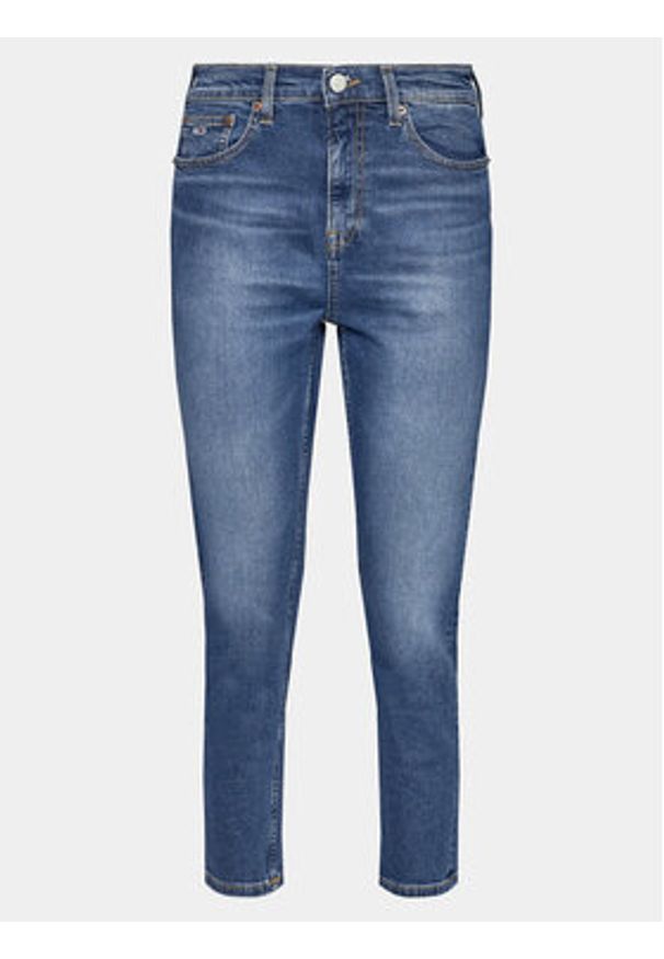 Tommy Jeans Jeansy Izzie Hgh Sl Ank Ah5150 DW0DW17194 Granatowy Straight Leg. Kolor: niebieski