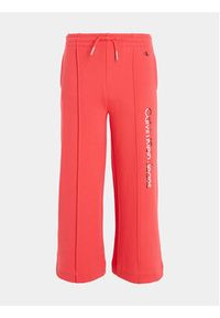 Calvin Klein Jeans Spodnie dresowe Hero Logo IG0IG02095 Różowy Regular Fit. Kolor: różowy. Materiał: bawełna #6