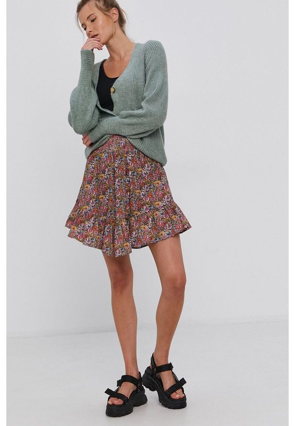 only - Only - Kardigan. Okazja: na co dzień. Kolor: turkusowy. Materiał: dzianina. Styl: casual