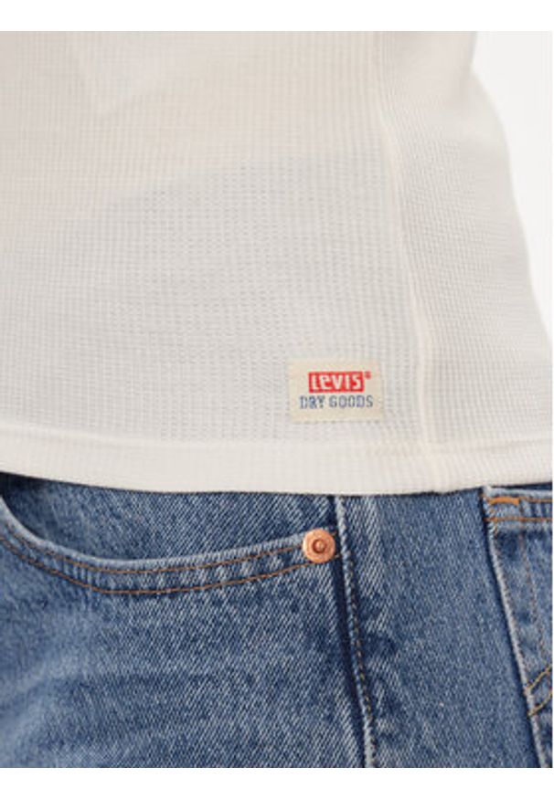 Levi's® Bluzka Dry Goods A7312-0000 Écru Slim Fit. Materiał: bawełna, syntetyk