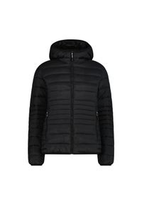 CMP - Kurtka z ociepleniem zapinana na zamek błyskawiczny z odpinanym kapturem Sorona. Typ kołnierza: kaptur. Kolor: czarny. Materiał: puch. Sezon: zima. Sport: turystyka piesza #1