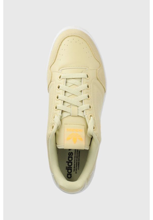 adidas Originals buty NY 93 kolor zielony. Nosek buta: okrągły. Zapięcie: sznurówki. Kolor: zielony. Materiał: guma. Obcas: na obcasie. Wysokość obcasa: niski