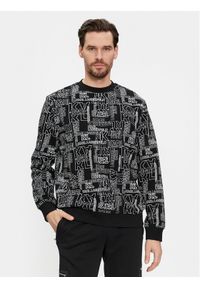 Karl Lagerfeld - KARL LAGERFELD Bluza 705060 541900 Czarny Regular Fit. Typ kołnierza: dekolt w karo. Kolor: czarny. Materiał: bawełna