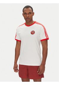 Adidas - adidas T-Shirt JD0716 Biały Slim Fit. Kolor: biały. Materiał: bawełna