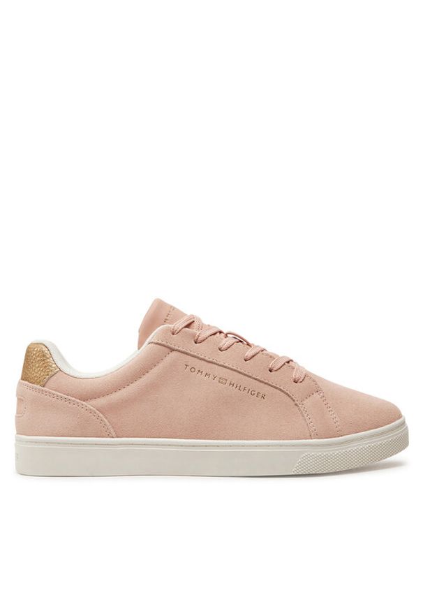 TOMMY HILFIGER - Tommy Hilfiger Sneakersy Color Pop Court Sneaker FW0FW08282 Różowy. Kolor: różowy. Materiał: skóra