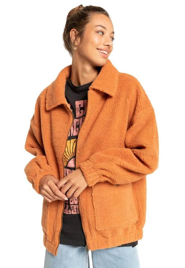Kurtka turystyczna damska Billabong My Cozy Zip. Kolor: pomarańczowy. Materiał: poliester