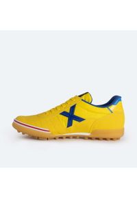 Munich - Buty piłkarskie MUNICH Gresca Genius TF. Zapięcie: sznurówki. Kolor: żółty. Materiał: materiał. Szerokość cholewki: normalna. Sport: piłka nożna
