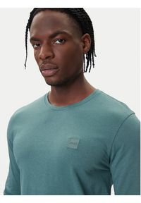 BOSS Longsleeve Tacks 50512111 Zielony Regular Fit. Kolor: zielony. Materiał: bawełna. Długość rękawa: długi rękaw #4