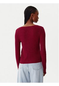 Morgan Kardigan 252-MIZOR Czerwony Slim Fit. Kolor: czerwony. Materiał: wiskoza #4