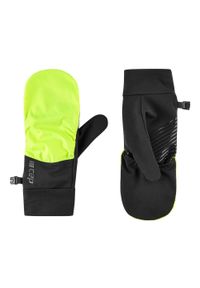 Ciepłe zimowe rękawiczki 2w1 odblaskowe z powłoką touchscreen CEP unisex. Kolor: żółty, wielokolorowy, czarny. Sezon: zima. Sport: fitness, turystyka piesza #2