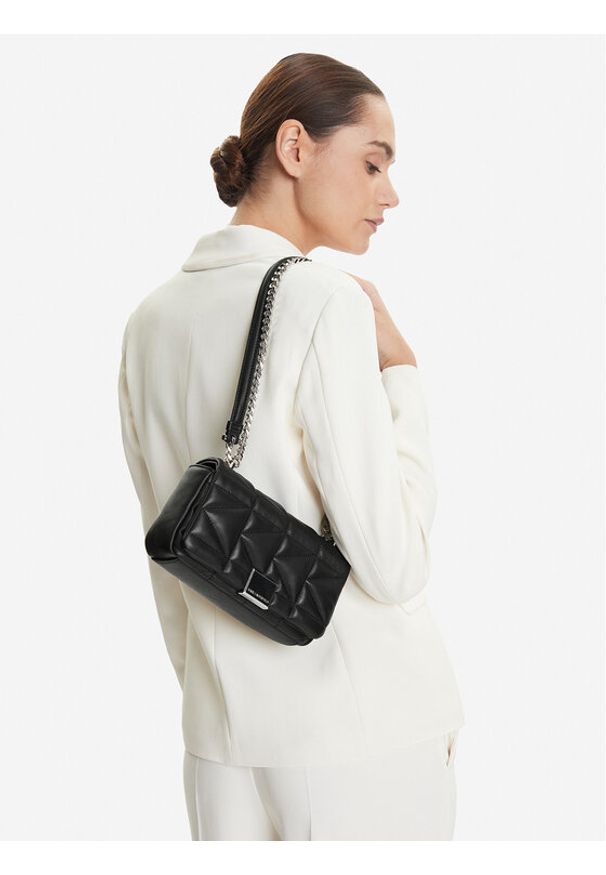 Karl Lagerfeld - KARL LAGERFELD Torebka A1W30435 Czarny. Kolor: czarny. Materiał: skórzane