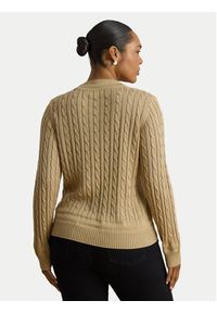 Lauren Ralph Lauren - LAUREN RALPH LAUREN Sweter Meren 200888795013 Beżowy Regular Fit. Kolor: beżowy. Materiał: bawełna #7