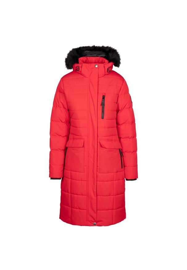TRESPASS - Kurtka Ocieplana Damska Sasha. Kolor: czerwony. Materiał: puch. Sport: turystyka piesza