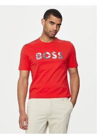 BOSS - Boss T-Shirt Thompson 15 50513382 Czerwony Regular Fit. Kolor: czerwony. Materiał: bawełna #1