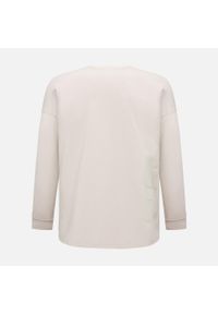 Longsleeve oversize DZIK® beżowy. Kolor: beżowy. Materiał: materiał. Długość rękawa: długi rękaw