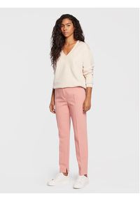 Comma Spodnie materiałowe 2121338 Różowy Slim Fit. Kolor: różowy. Materiał: materiał, syntetyk #2