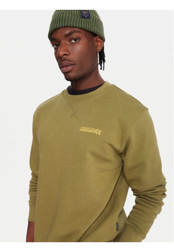 Quiksilver Bluza Salt Water Graphic EQYFT05127 Zielony Comfort Fit. Kolor: zielony. Materiał: bawełna