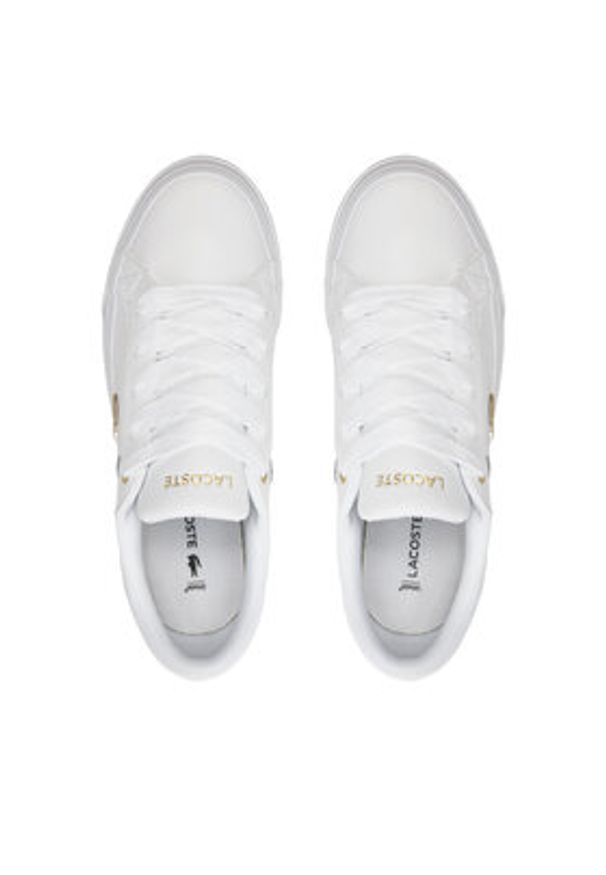 Lacoste Sneakersy 747CFA0005 Biały. Kolor: biały. Materiał: skóra