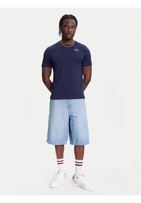 Kappa T-Shirt Logo Korpo Cafers 304J150 Fioletowy Slim Fit. Kolor: fioletowy. Materiał: bawełna #4