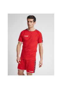 Koszulka Hummel Training hmlAUTHENTIC. Kolor: czerwony, wielokolorowy, różowy. Materiał: poliester, bawełna, materiał, jersey. Sport: piłka nożna #1