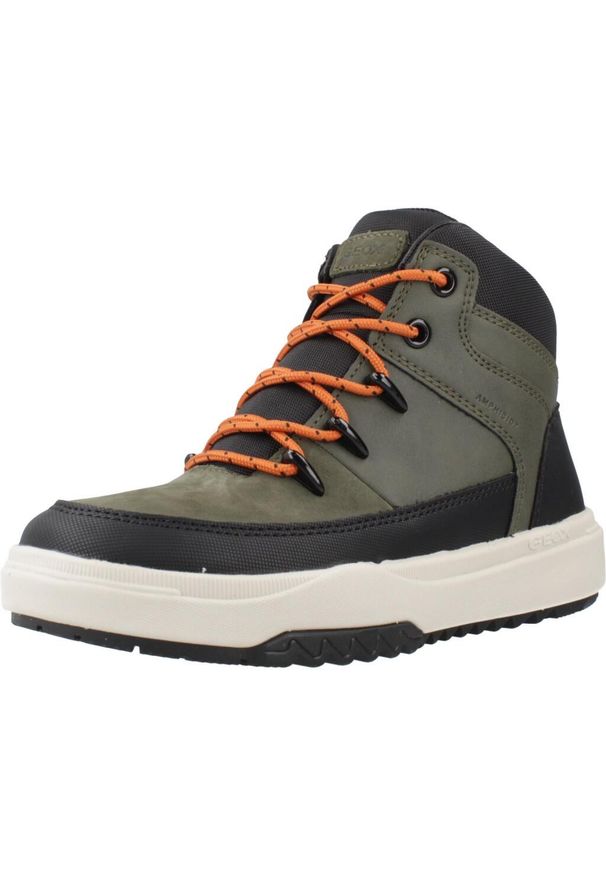 Geox - Buty GEOX J BUNSHEE BOY B ABX Zielony. Kolor: zielony. Materiał: syntetyk, tkanina. Sport: turystyka piesza