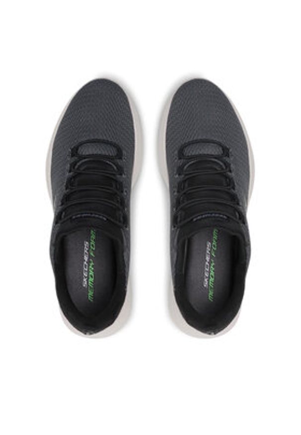 skechers - Skechers Sneakersy Dynamight 58360/BLK Czarny. Kolor: czarny. Materiał: materiał