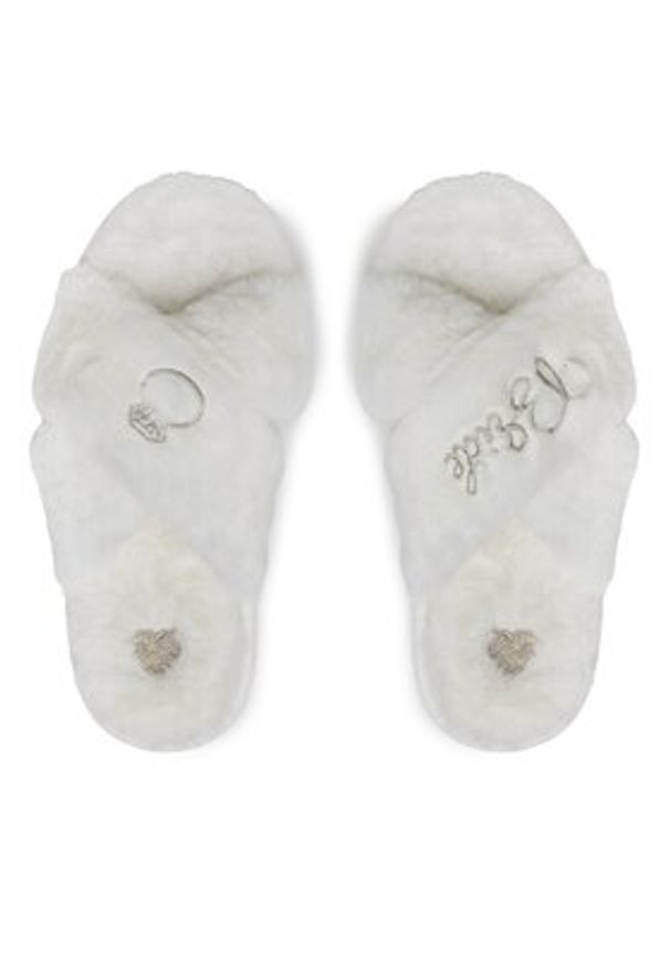 DeeZee Kapcie M138139J Biały. Kolor: biały. Materiał: materiał