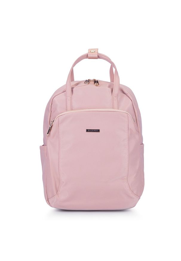 Wittchen - Damski plecak z nylonu. Kolor: różowy. Materiał: nylon. Styl: elegancki