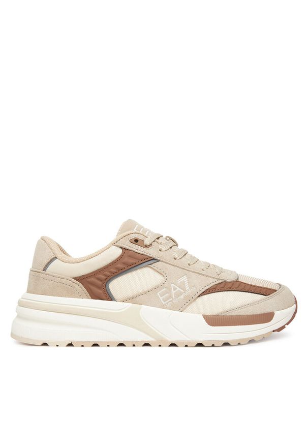 Sneakersy EA7 Emporio Armani. Kolor: beżowy