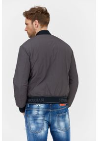 Emporio Armani - EMPORIO ARMANI Dwustronna kurtka męska w moro, Rozmiar 48. Kolor: czarny. Wzór: moro