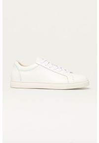 Selected buty skórzane Slhevan Leather kolor biały. Nosek buta: okrągły. Zapięcie: sznurówki. Kolor: biały. Materiał: skóra