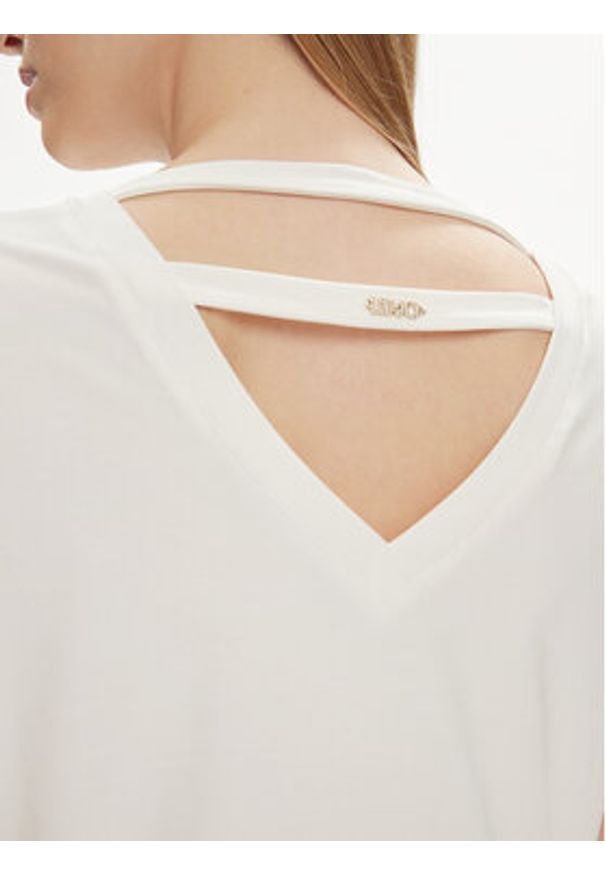 Liu Jo Sport Sukienka codzienna TA4262 JS088 Biały Regular Fit. Okazja: na co dzień. Kolor: biały. Materiał: bawełna. Typ sukienki: sportowe, proste. Styl: casual, sportowy