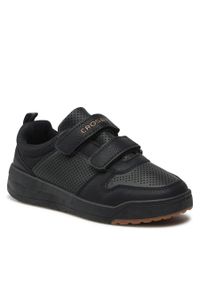 Sneakersy Crosby 228030/01-02W Black. Kolor: czarny. Materiał: skóra