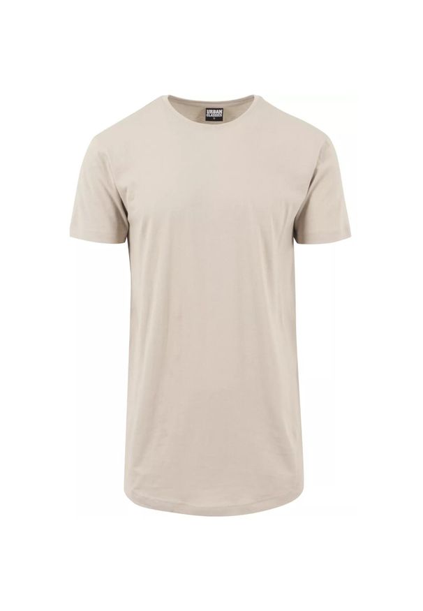 Urban Classics - Męska Długa Koszulka W Kształcie Litery T. Kolor: beżowy. Długość: długie. Sport: turystyka piesza
