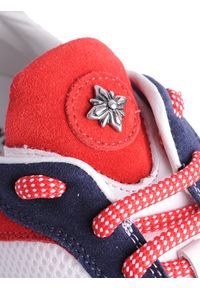 John Richmond Sneakersy "Sport" | 7001 B / Sport | Mężczyzna | Biały, Czerwony. Kolor: biały, wielokolorowy, czerwony. Materiał: materiał, syntetyk, skóra. Wzór: kolorowy #8