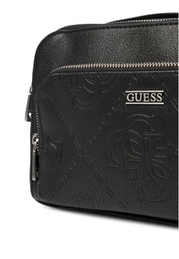 Guess Saszetka HMBOMG P5439 Czarny. Kolor: czarny. Materiał: skóra