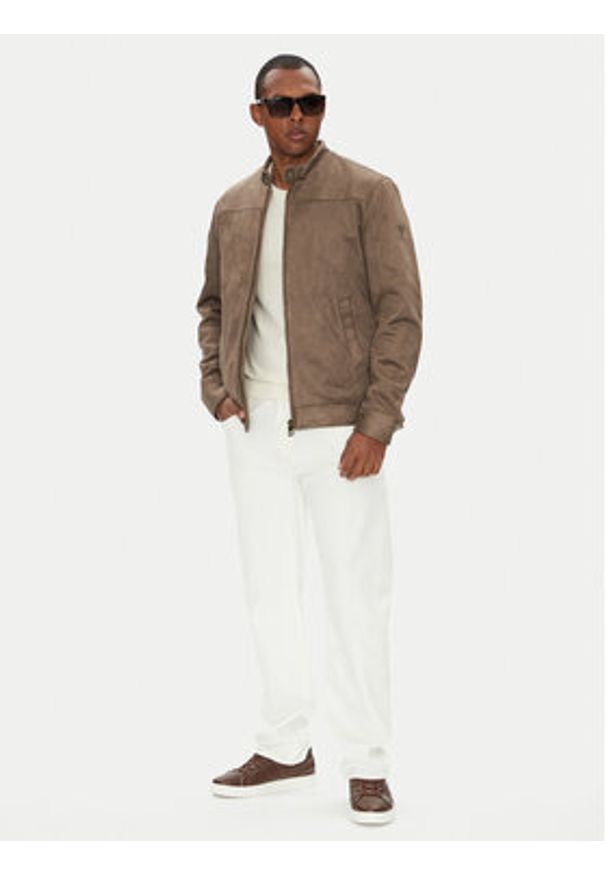 Guess Kurtka przejściowa M5YL02 W0252 Zielony Regular Fit. Kolor: zielony. Materiał: syntetyk