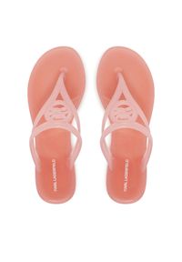 Karl Lagerfeld - KARL LAGERFELD Japonki Jelly Thong KL80007A Różowy. Kolor: różowy. Materiał: syntetyk #1