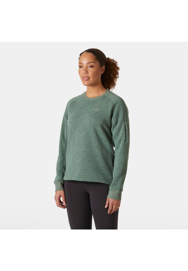 Bluza damska Helly Hansen Varde. Kolor: zielony. Materiał: materiał, dzianina. Sezon: jesień