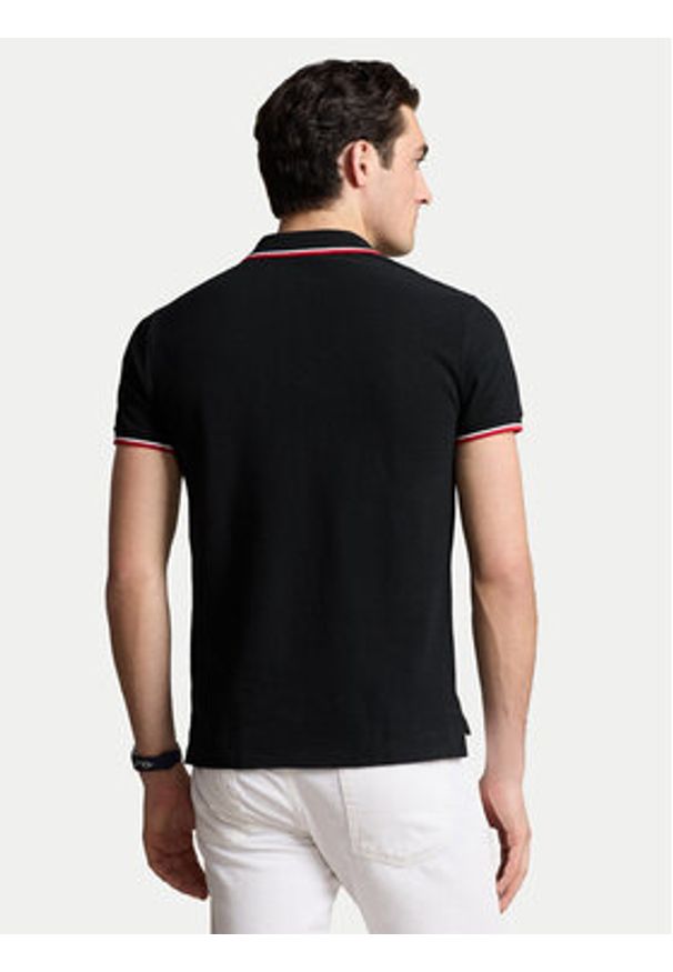 Polo Ralph Lauren Polo Ssl 710842621001 Czarny Slim Fit. Typ kołnierza: polo. Kolor: czarny. Materiał: bawełna