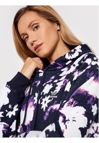 Adidas - adidas Bluza Hoodie H20442 Granatowy Relaxed Fit. Kolor: niebieski. Materiał: bawełna #4