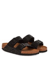 Birkenstock Klapki Arizona zebra 1029560 Czarny. Kolor: czarny. Materiał: skóra. Wzór: motyw zwierzęcy #4