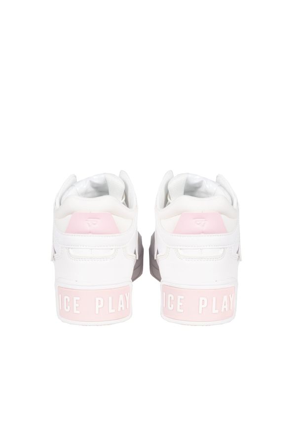 Ice Play Sneakersy | KURW001W3YM1 | Kobieta | Biały. Okazja: na spacer. Nosek buta: okrągły. Kolor: biały. Materiał: skóra ekologiczna, tkanina. Sport: turystyka piesza
