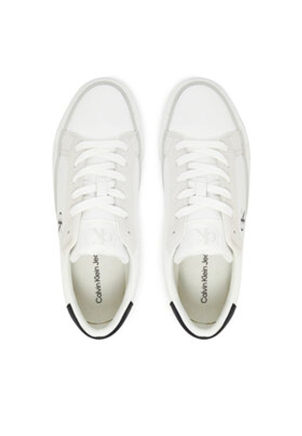 Calvin Klein Jeans Tenisówki Vulc Flatform Mg Nylon Mix YW0YW01896 Biały. Kolor: biały. Materiał: materiał