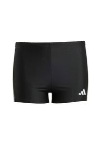 Adidas - Dziecięce bokserki do pływania Colorblock 3-Stripes. Kolor: czarny. Materiał: materiał #1
