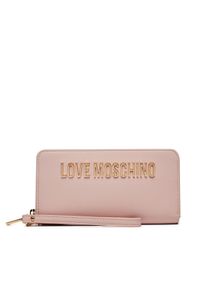 Love Moschino - LOVE MOSCHINO Duży Portfel Damski JC5620PP1LKD0600 Różowy. Kolor: różowy. Materiał: skóra #1