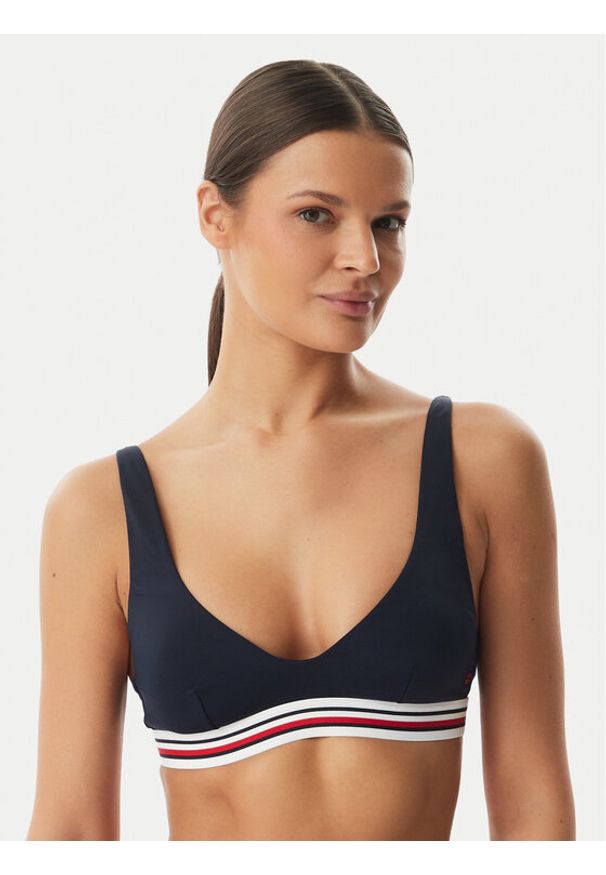 TOMMY HILFIGER - Tommy Hilfiger Góra od bikini UW0UW06351 Granatowy. Kolor: niebieski. Materiał: syntetyk