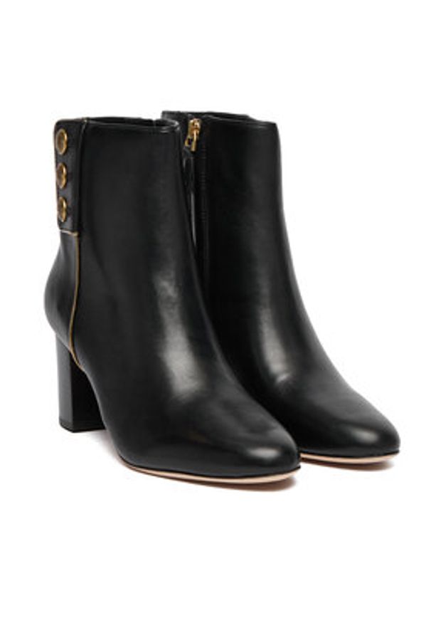 Lauren Ralph Lauren - LAUREN RALPH LAUREN Botki Kenndi Bt Hl 802980065001 Czarny. Kolor: czarny. Materiał: skóra
