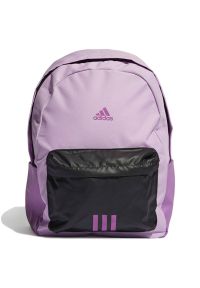 Adidas - Plecak adidas Classic Badge Of Sport 3 Stripes HM9147 - fioletowy. Kolor: fioletowy. Materiał: materiał. Styl: sportowy #1