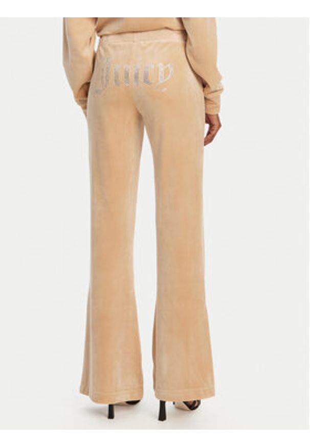 Juicy Couture Spodnie dresowe Christine JCWBJ125304 Beżowy Flared Leg. Kolor: beżowy. Materiał: syntetyk